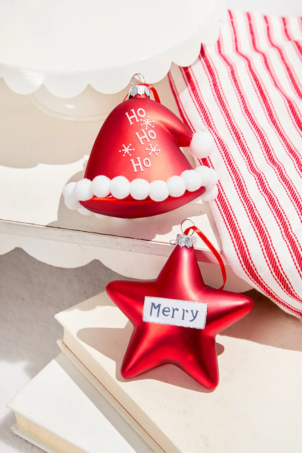 Star/Hat Glass Ornament