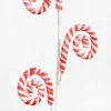 29” Striped Spiral Peppermint Spray