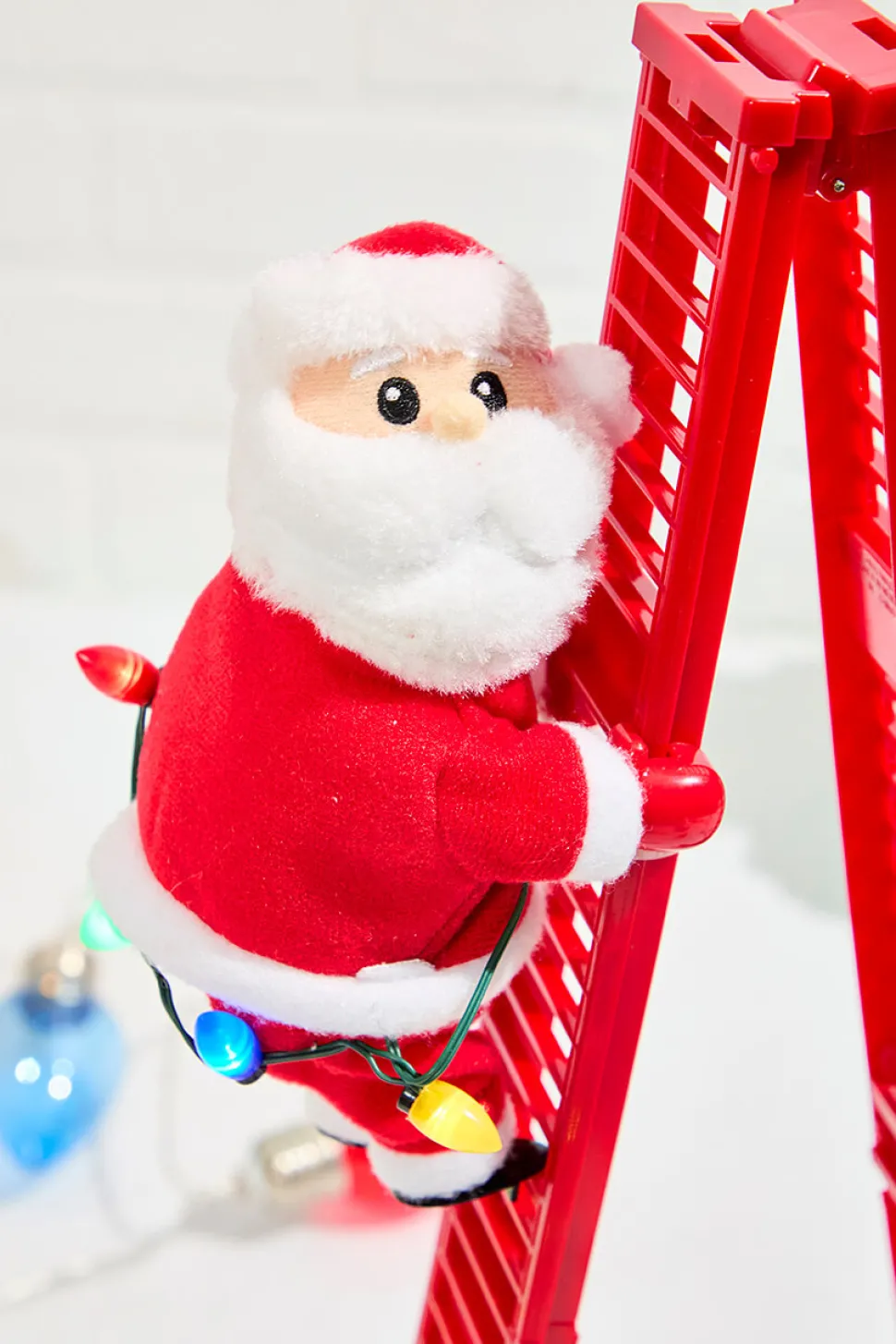 17" Tabletop Climbing Santa