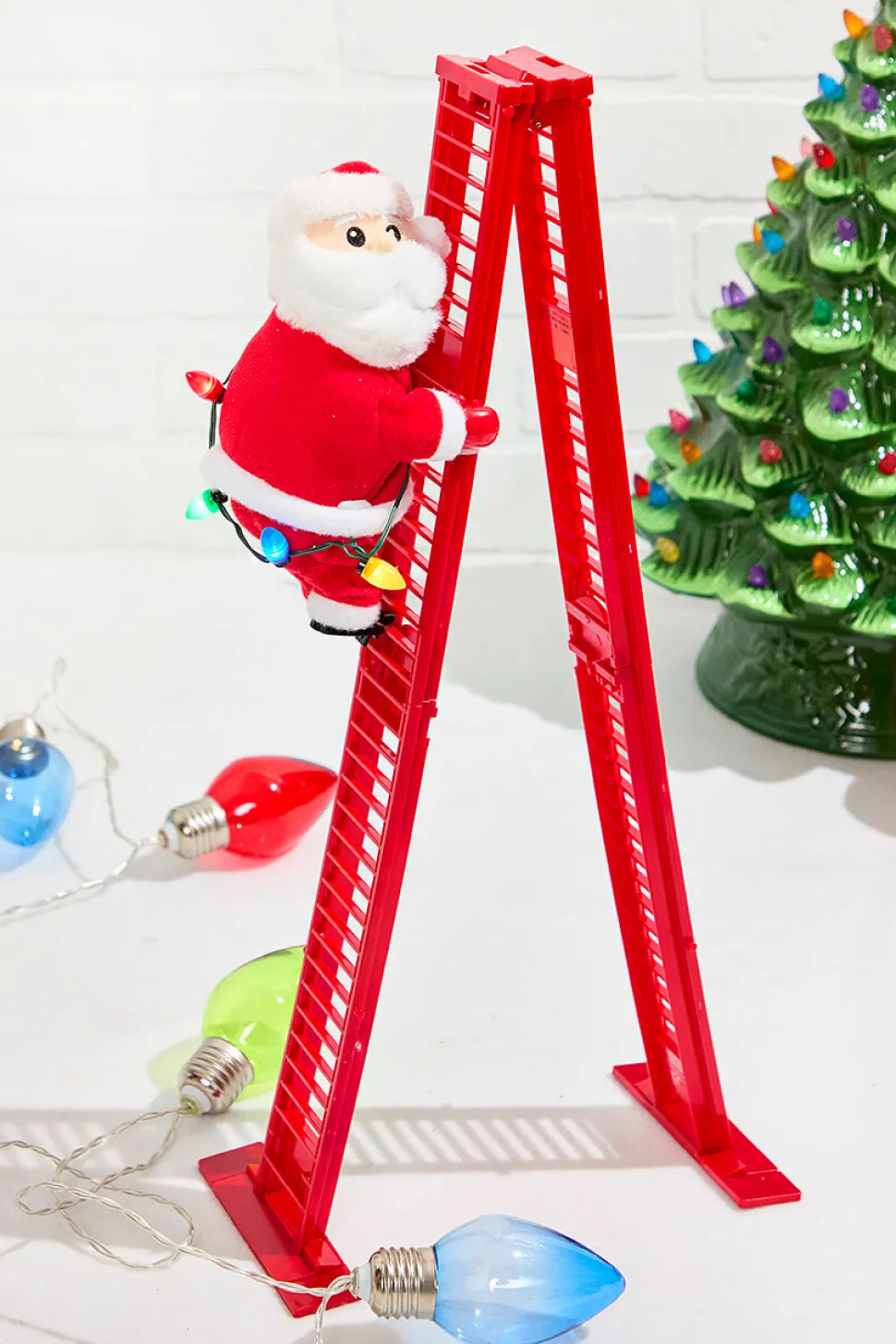 17" Tabletop Climbing Santa
