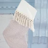 Tan Stocking with Tassels