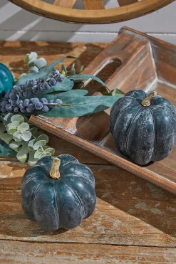 Teal Weathered Pumpkin