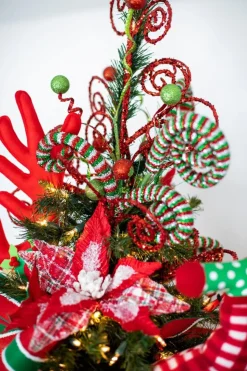 30” Tinsel Swirl Spray