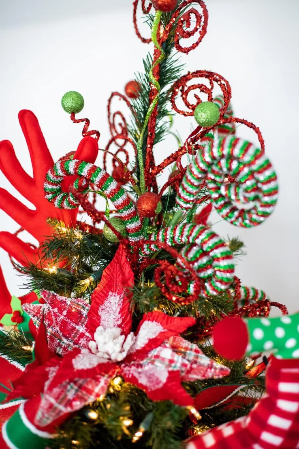 30” Tinsel Swirl Spray