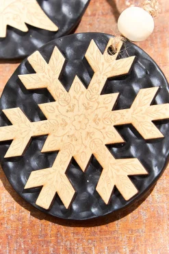 Tree & Snowflake Icon Ornament