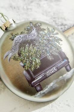 4.5" Truck with Tree Christmas Ornament
