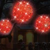5.5" Twinkling Red Crystal Sphere