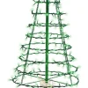 4' Twinkling Starry Alpine Tree - Green/Warm White 270 Lights