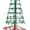 4' Twinkling Tree Topiary with 150 Lights C5 & G12 - Green /Red