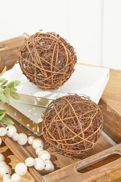Vine Grapevine Ornaments - Set of 2