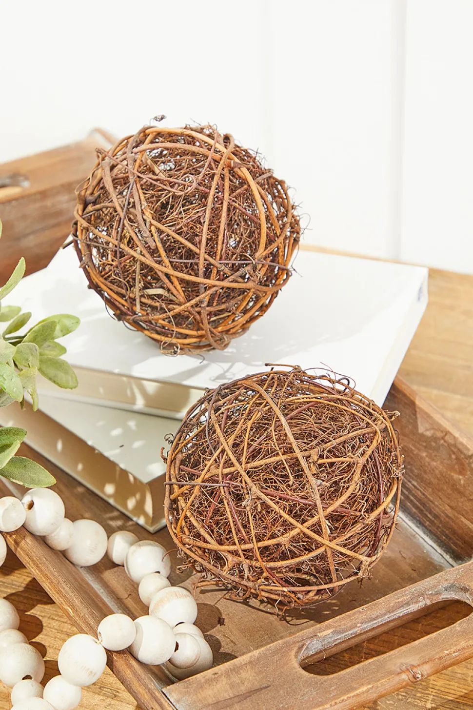 Vine Grapevine Ornaments - Set of 2