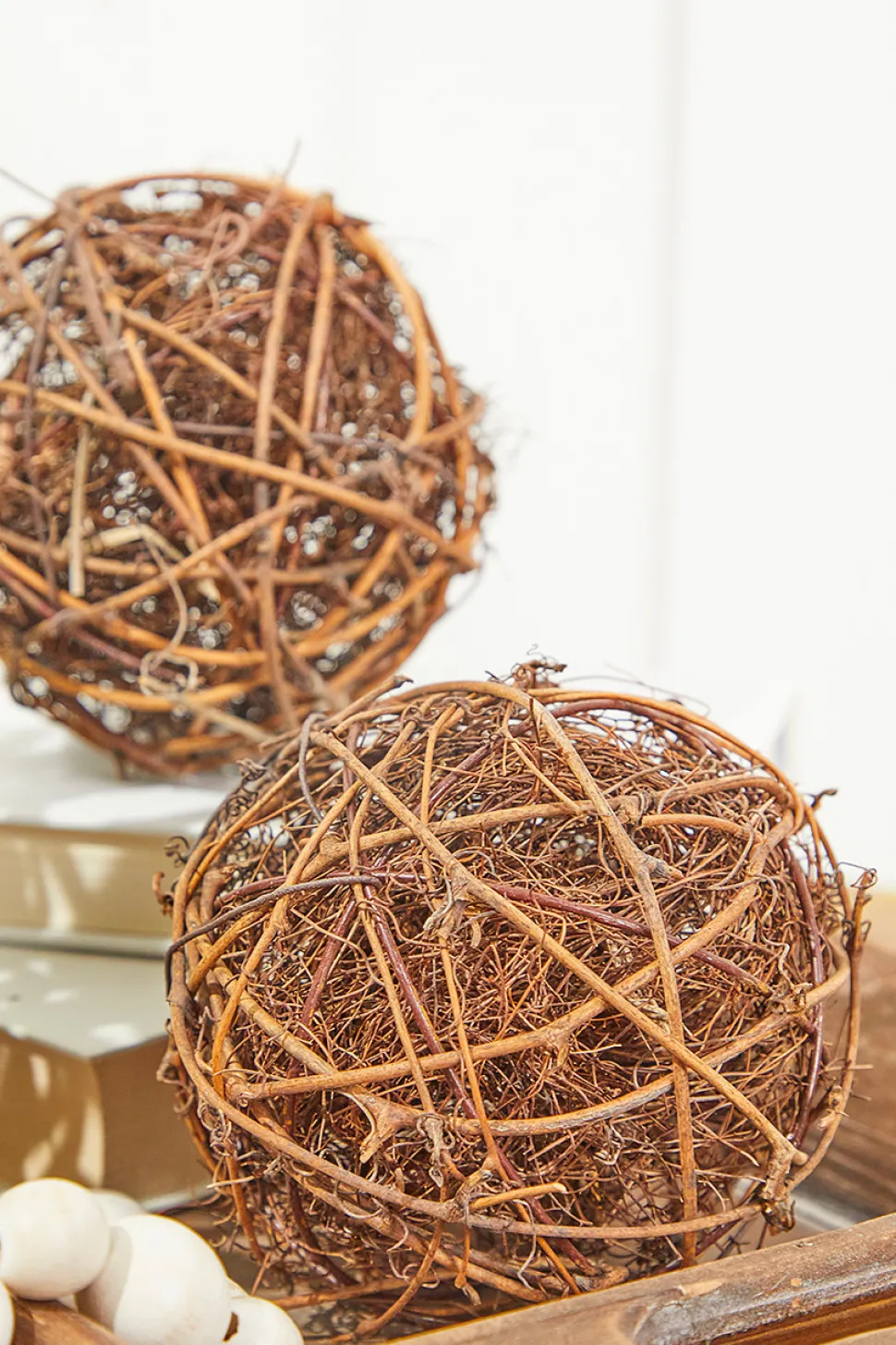 Vine Grapevine Ornaments - Set of 2