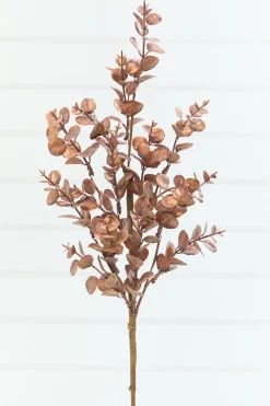 24" Warm Copper Eucalyptus Spray