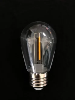 48' Warm White In-Line Patio Light Set - S14 LED Bulbs Included