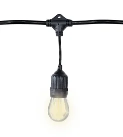 48' Warm White Suspended Patio Light Set - S14 LED Bulbs Included