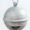 6" Weathered Tin Jingle Bell Christmas Ornament