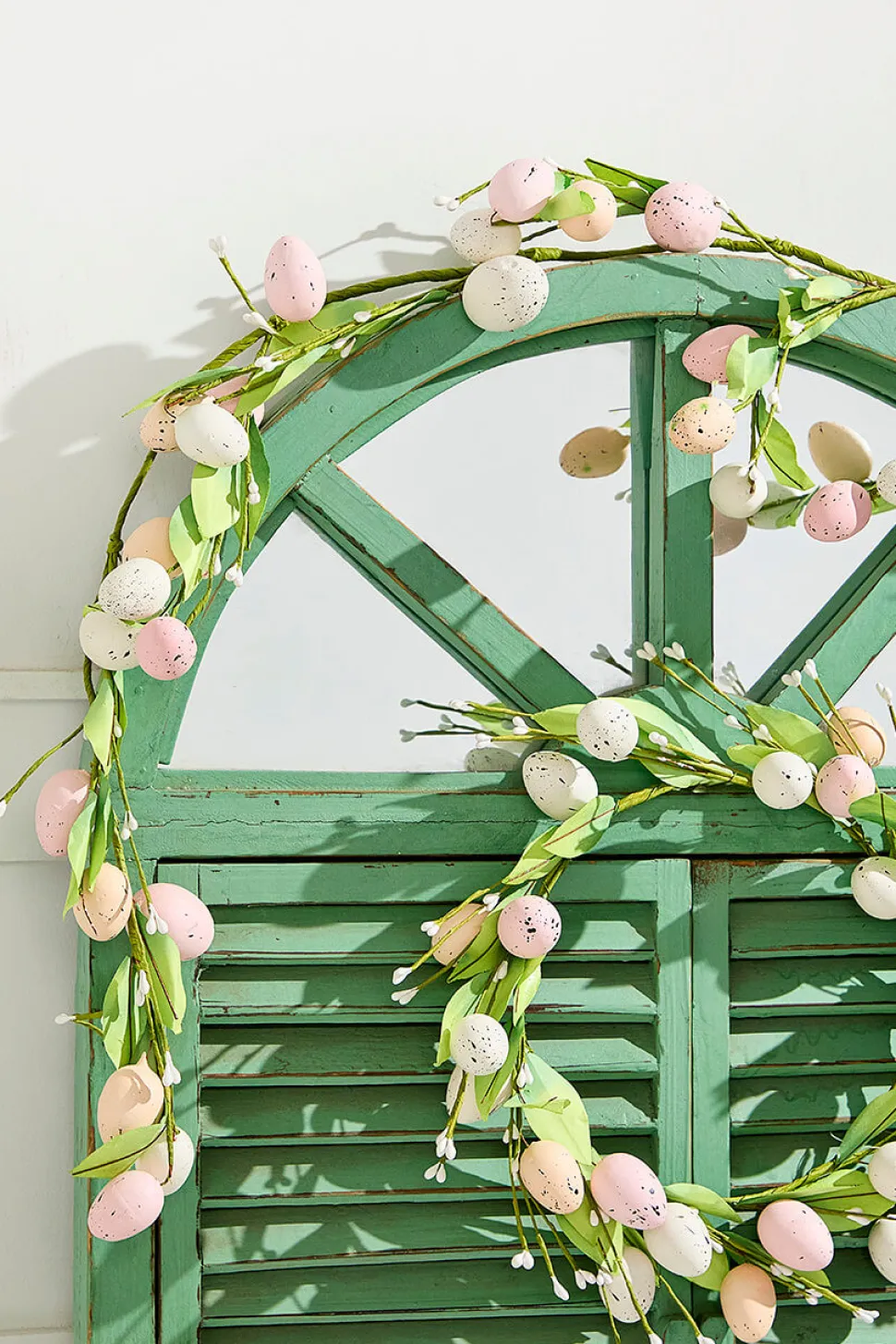 45" White & Pink Egg Garland