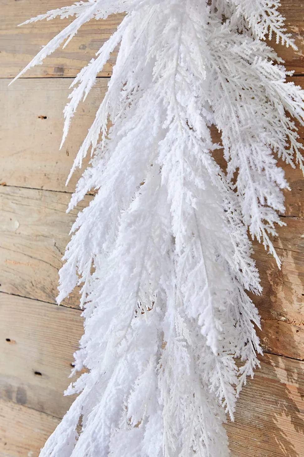48" Winter Snowy Cedar Garland