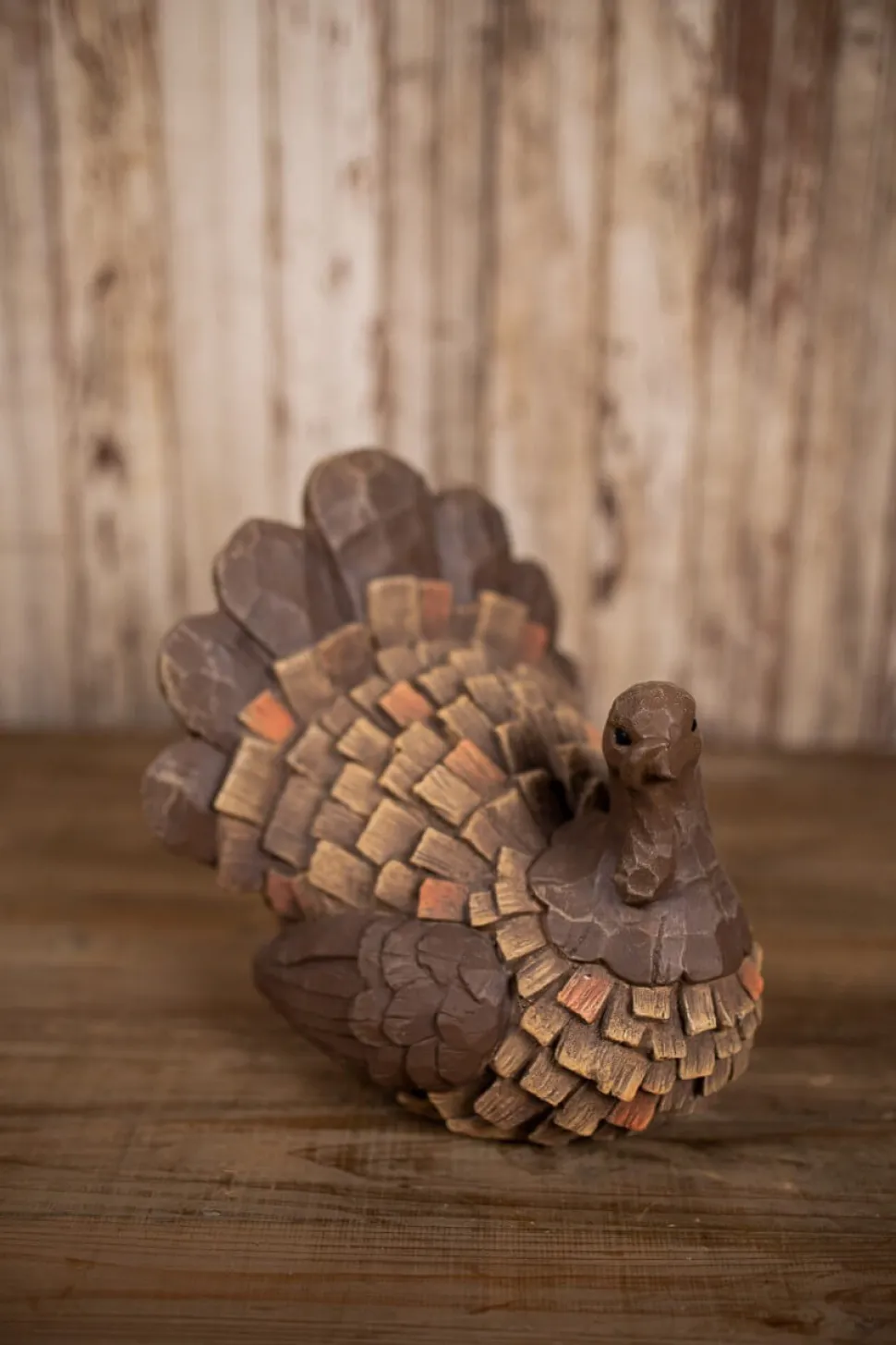 Wood Carved Turkey