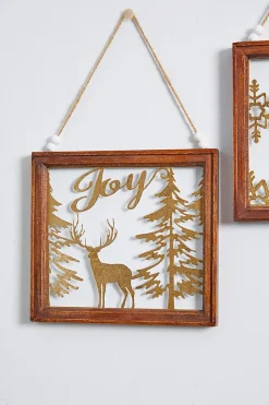 10” Wood Christmas Wall Sign