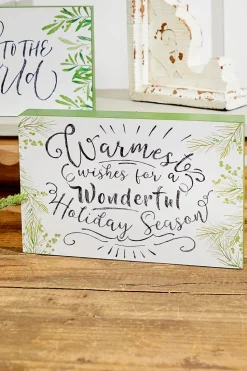 9" Wooden Christmas Sign