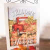 17.9” Wood Harvest Tabletop Décor with Easel