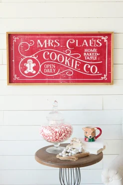 31.8” Wood Holiday Engraved Wall Sign