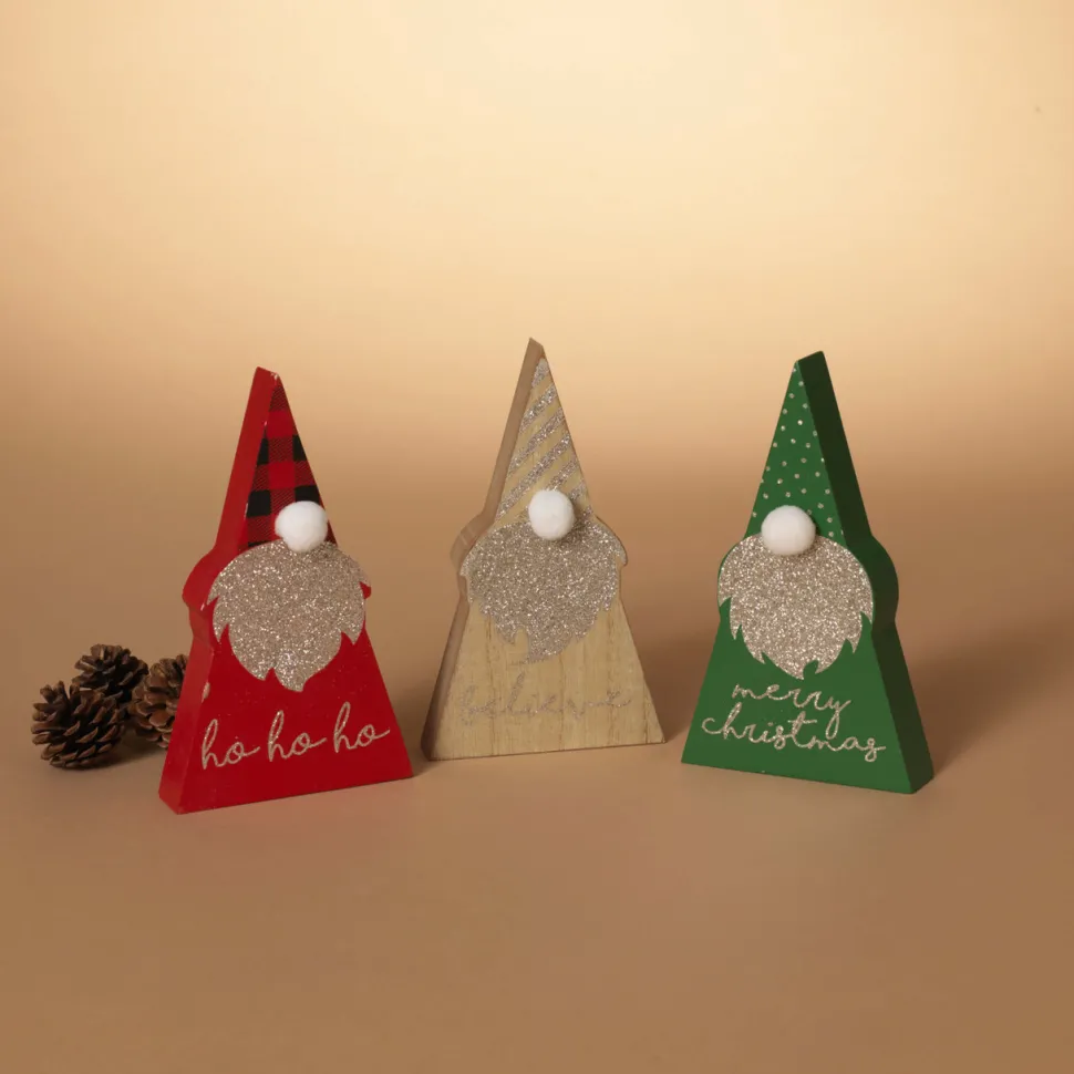 6.5" Wood Holiday Gnome