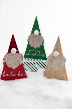 6.5" Wood Holiday Gnome