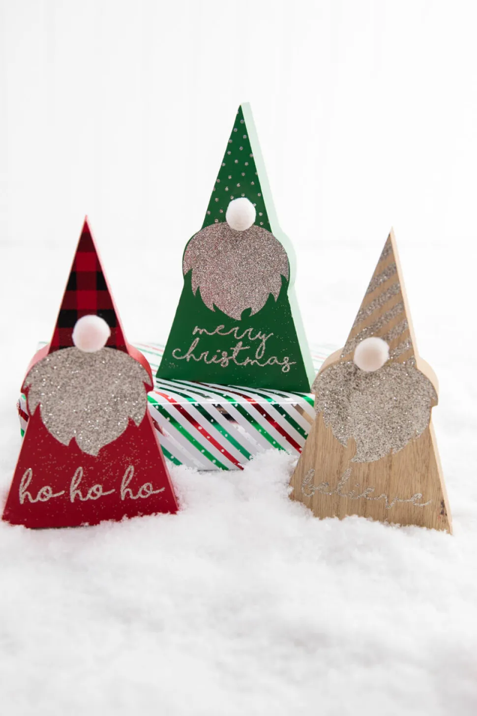 6.5" Wood Holiday Gnome