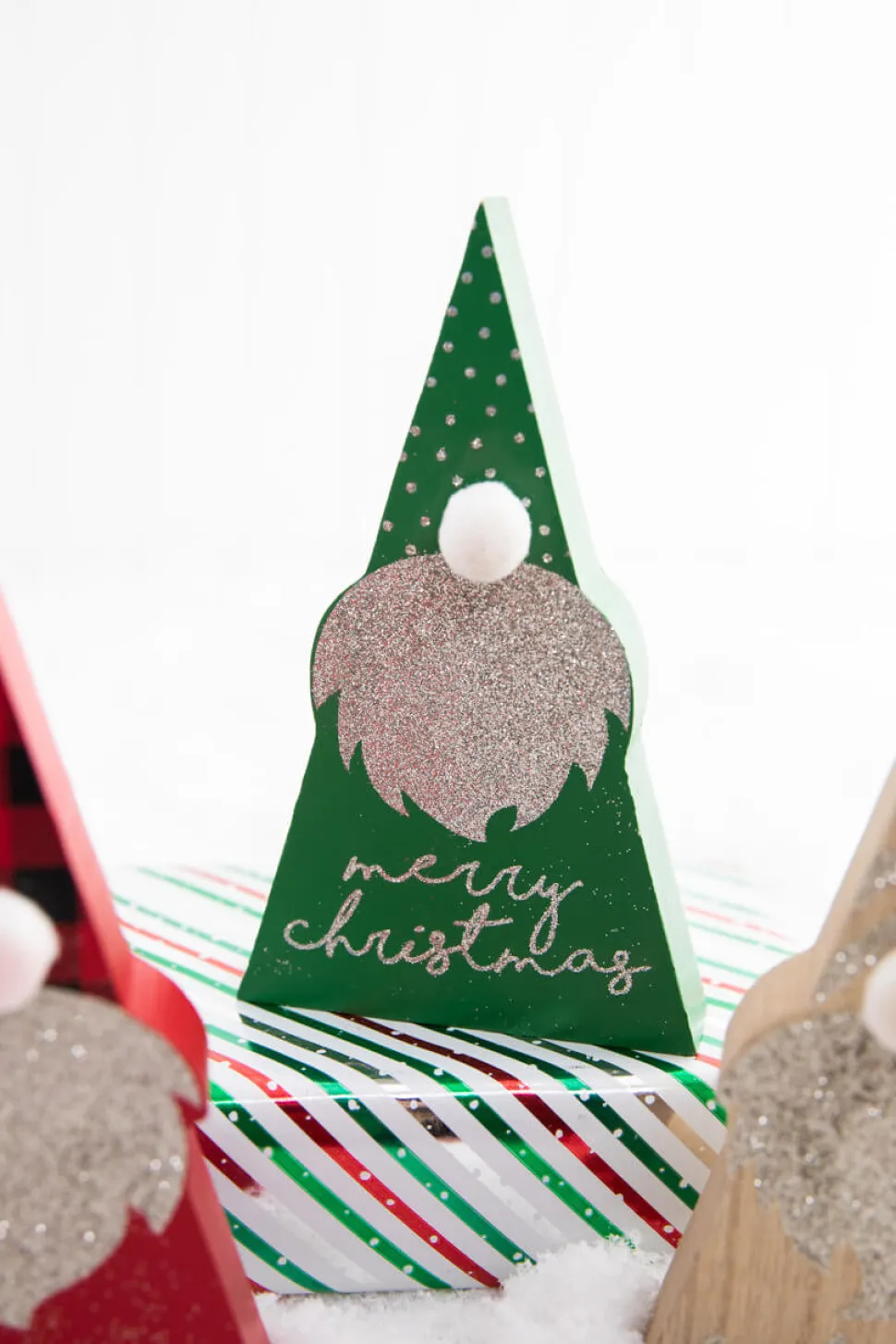 6.5" Wood Holiday Gnome