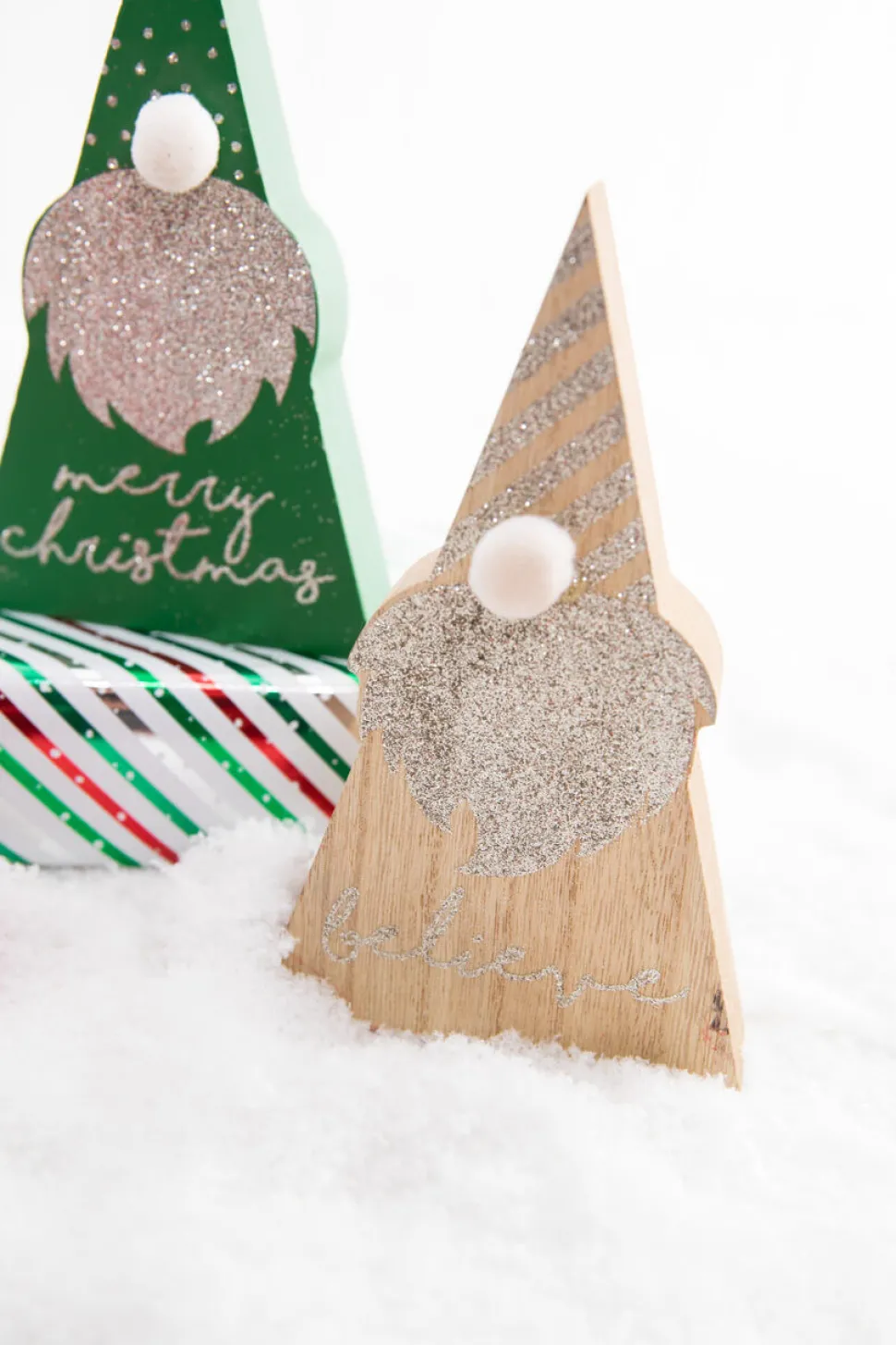 6.5" Wood Holiday Gnome