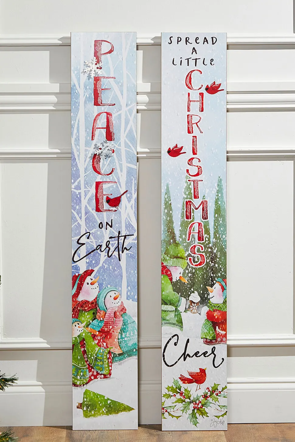 42" Wood Holiday Porch Sign