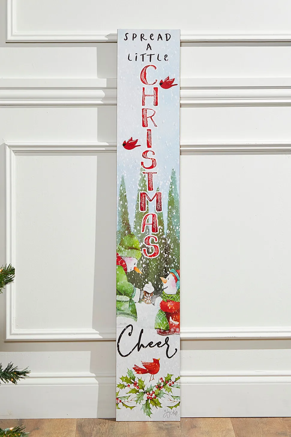 42" Wood Holiday Porch Sign