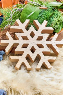 9" Wood Snowflake
