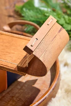 16.5" Wood Toboggan Ornament
