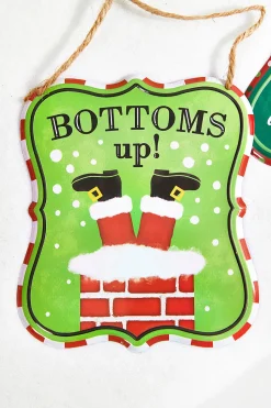 7" x 6" Assorted Christmas Embossed Wall Sign