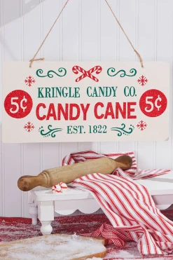 8" x 17" Candy Cane Ornament