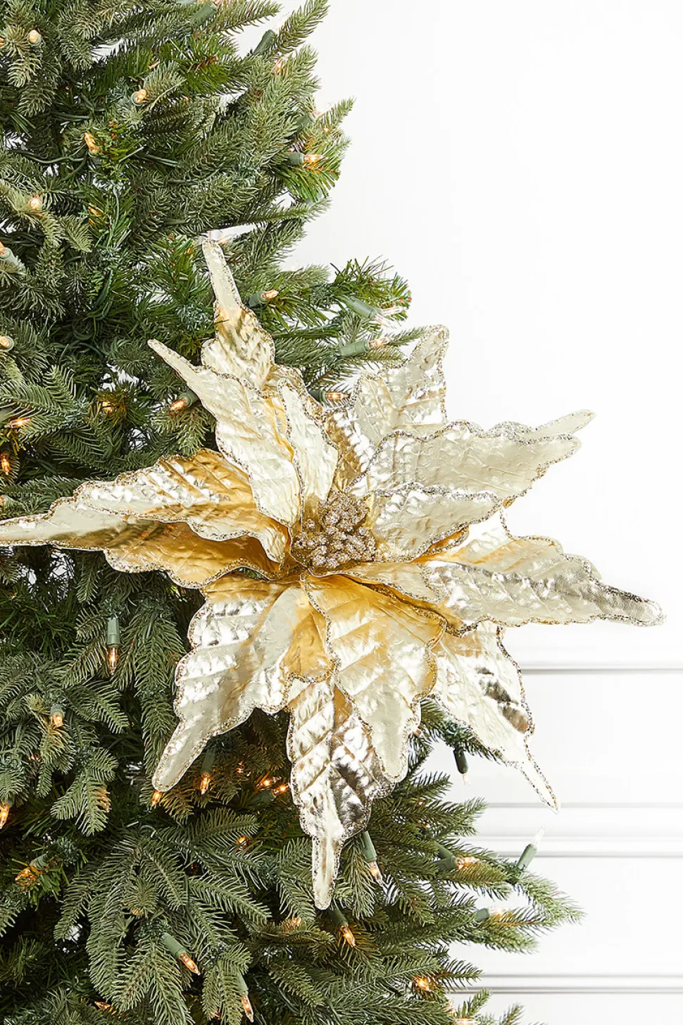 26" x 20" Champagne Metallic Christmas Stem