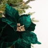 22” x 13" Dark Green Poinsettia Stem