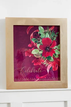 16" x 18" Floral Wood Wall Decor