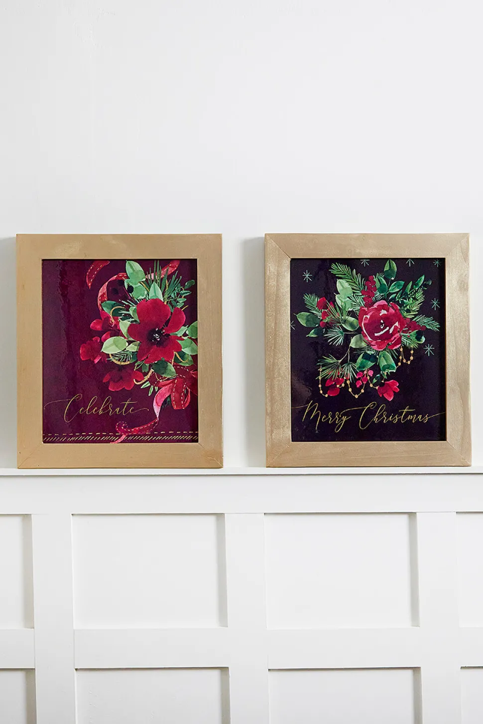 16" x 18" Floral Wood Wall Decor