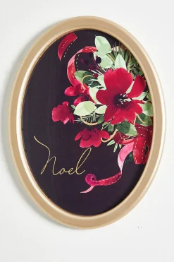 12" x 16" Floral Wood Wall Decor