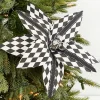 21” x 12" Harlequin Poinsettia Spray
