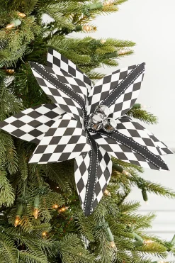 21” x 12" Harlequin Poinsettia Spray