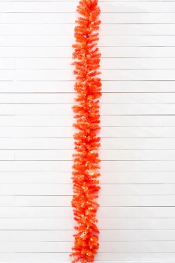 9' x 12" LED Orange Garland