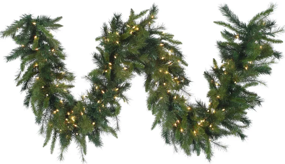 9' x 16" LED Royal Mix Garland Lighted Greenery