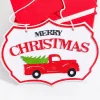 6.5" x 10" Merry Christmas with Truck Ornament