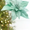 24" x 13" Mint Poinsettia Stem