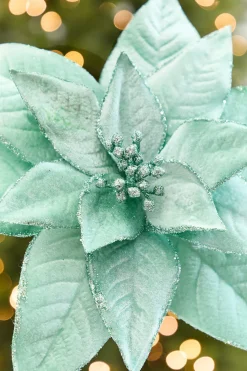 24" x 13" Mint Poinsettia Stem